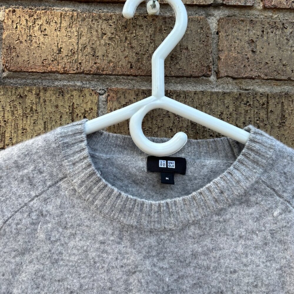 Grey Wool Blend Sweater – Uniqlo